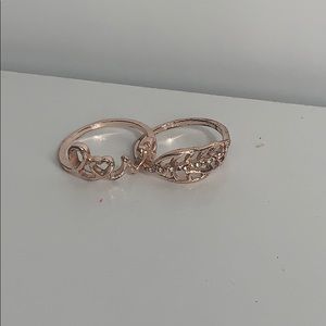 2 rose gold rings ****open to offers******